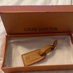 Louis Vuitton Vachetta Tan Leather Luggage Tag